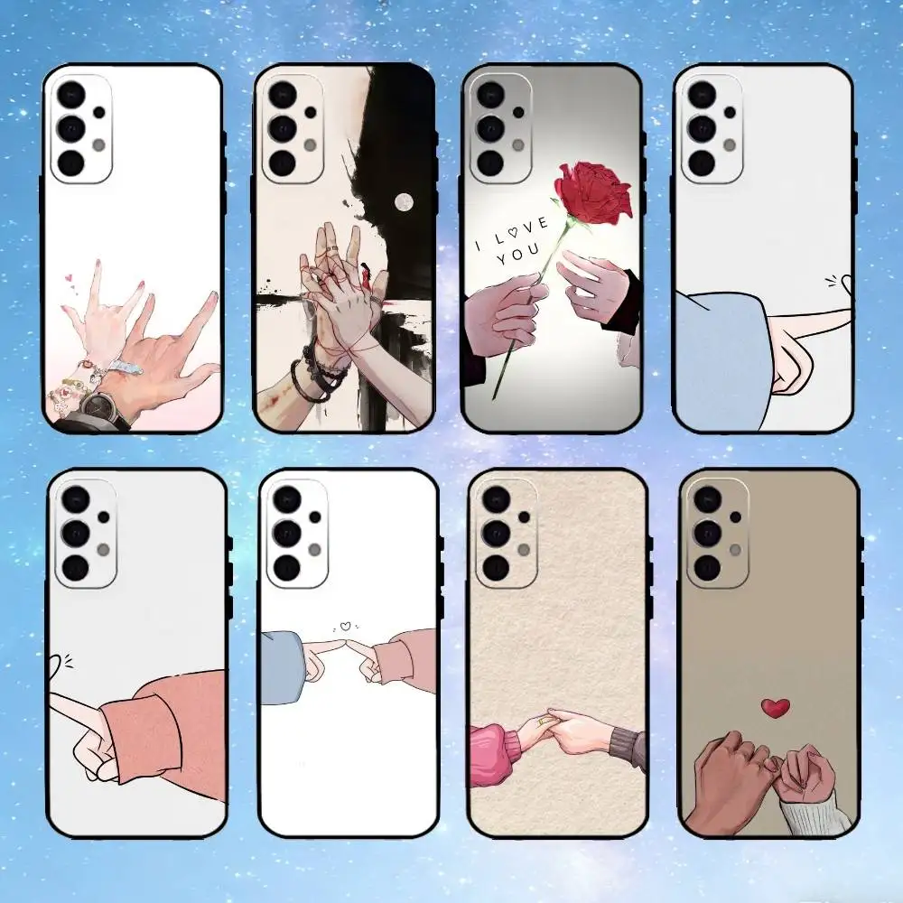 

Couple Style Phone Case For Samsung S25,24,23,22,30,21,10,9,Ultra,Plus,FE 5G Black Soft Case