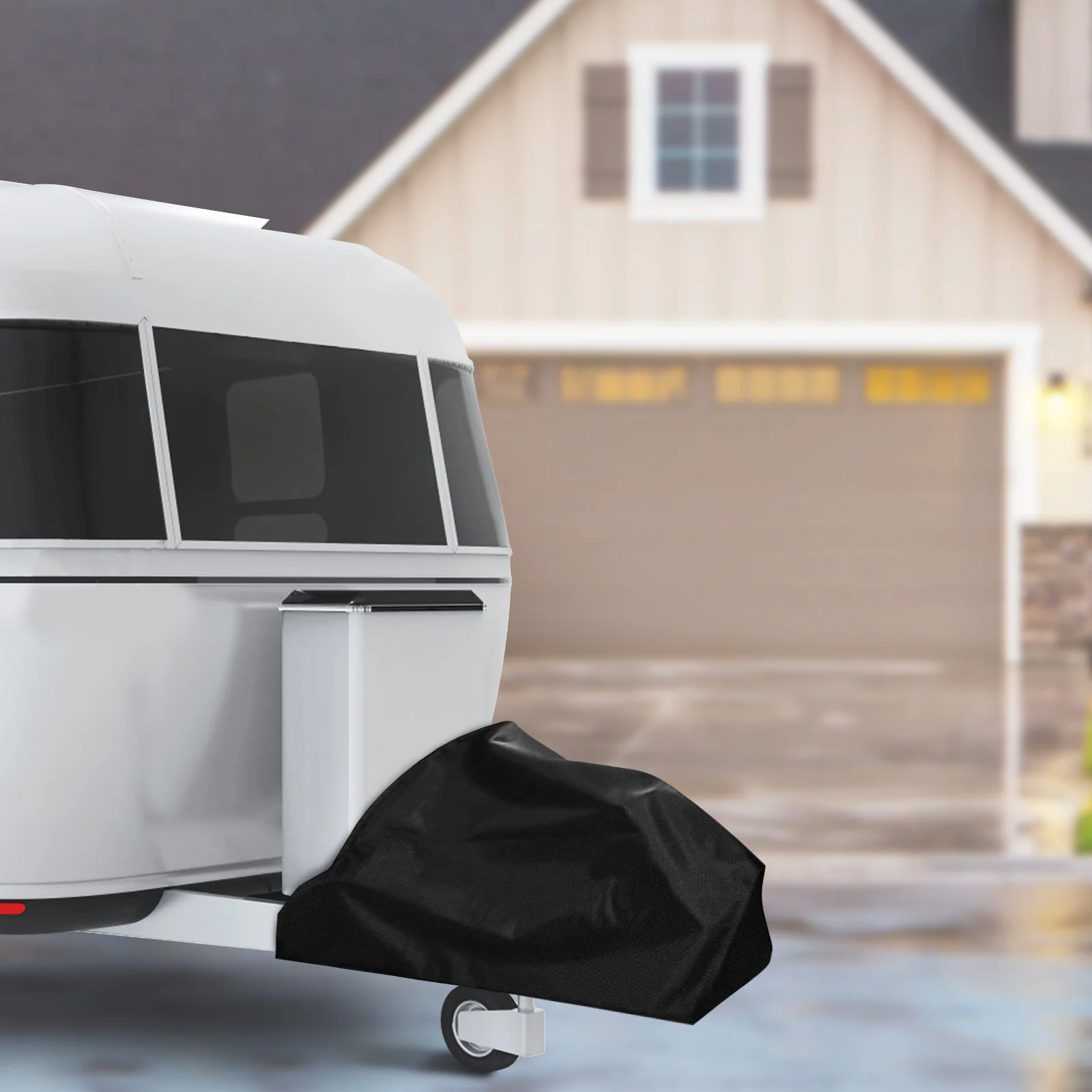 

Trailer Hitch Cover 103x30x67cm Black Oxford Wear Sun Rain Protection Storage Bag Included Caravan Accessories