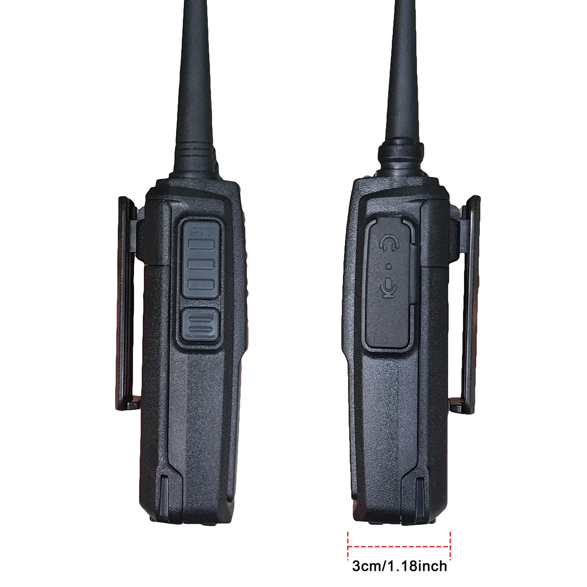 Baofeng-C3 Walkie Talkie com Presumto de Longo Alcance, Rádio Portátil, FM, Conjunto Sem Fio, Rádio Amador em Dois Sentidos, UHF, VHF para Caça, 5W, 2Pcs