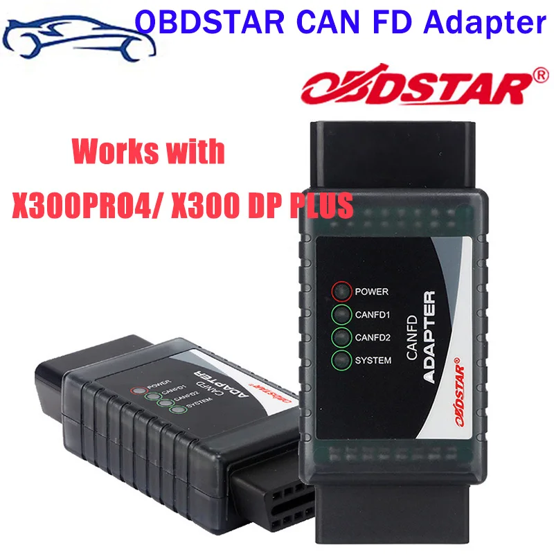 OBDSTAR CAN FD Adapter Apply to X300PRO4/ X300 DP PLUS Flasher Diagnosis Tool for ECU systems meeting with CANFD protocols