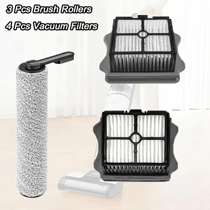 HEPA Filter And Brush Roller For Tineco Floor ONE S5/ Floor ONE S5 Pro 2 Cordless Vacuum Cleaner Accessories-A22G