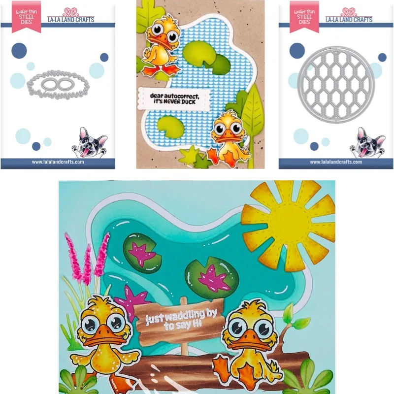 Chicken Nest Pond Patch Cut Metal Die and Stencil for Scrap Booking Stencil Album Paper DIY Gift Card Decoration Embossed 2026