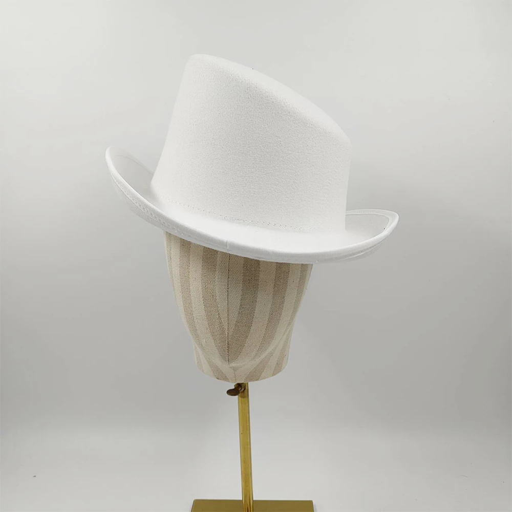 Sombrero Derby de alta calidad para hombre y mujer, sombrero de copa cónico colorido, sombrero mágico de fieltro, sombrero de presidente, nuevo