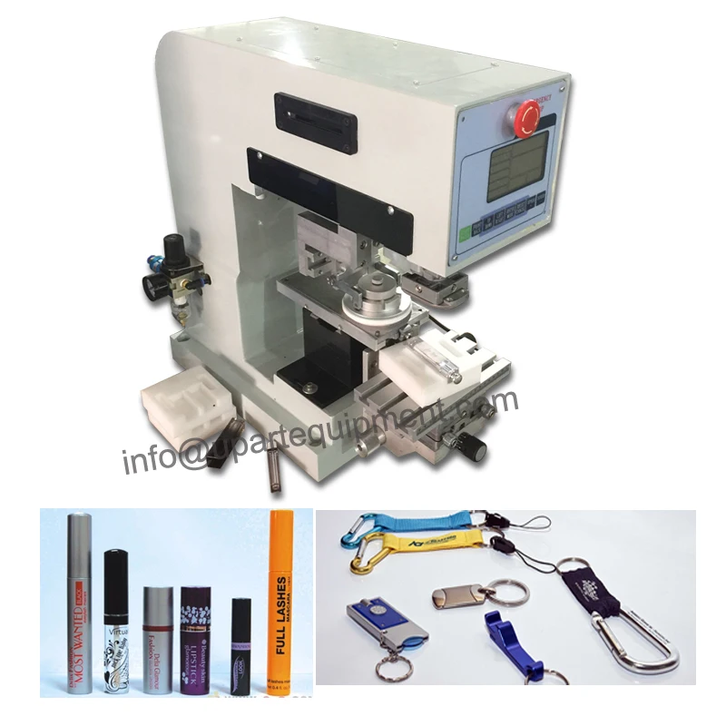 

Tabletop Closed Ink Cup Pad Printer 1 Color Automatic Plastic Metal Garment Ceramic Small Label Printing Machine
