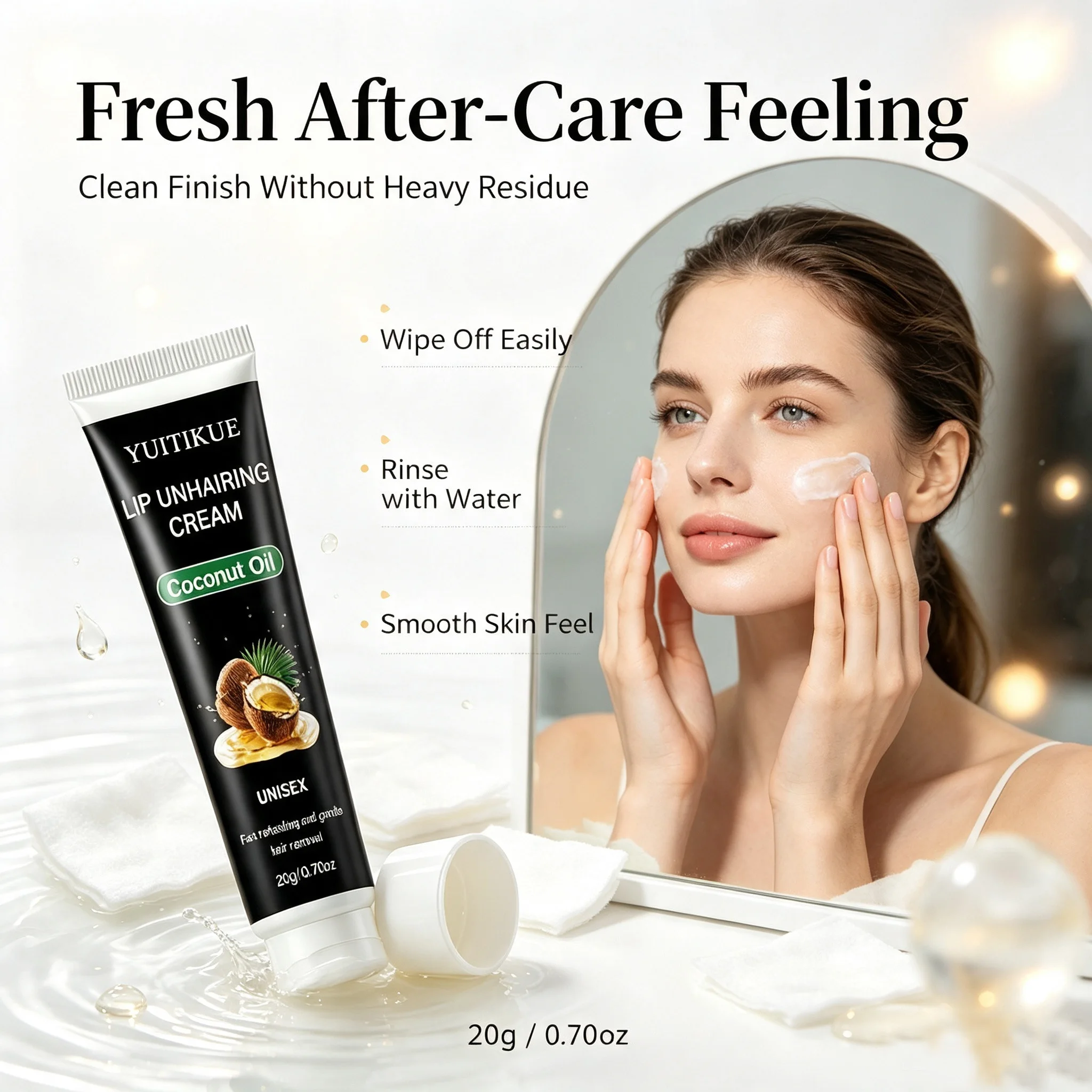 Unisex Lip Hair Remover Cream  - đánh giá và giá Coconut Oil Pull