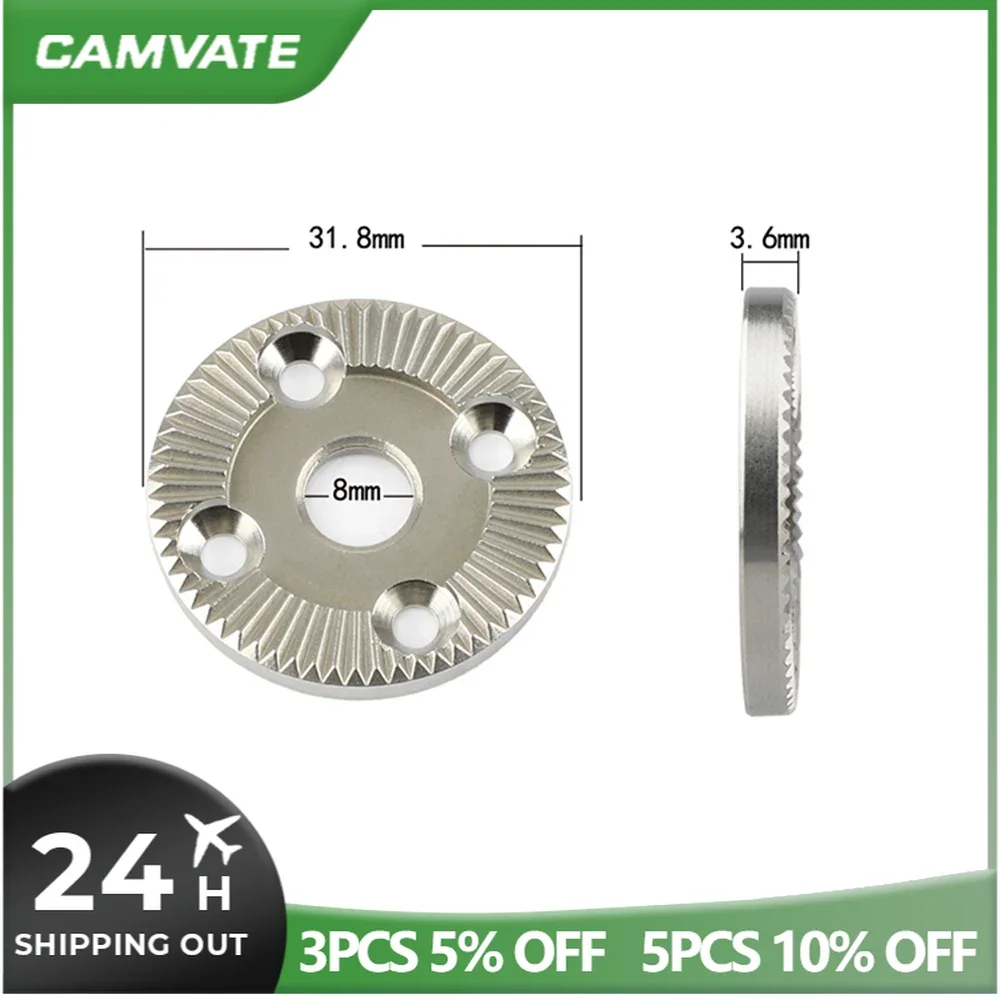 CAMVATE Standard ARRI Rosette Mount With Unthreaded Central Hole & M3 Thread Screw For ARRI Standard Rosette Fitting Accessories