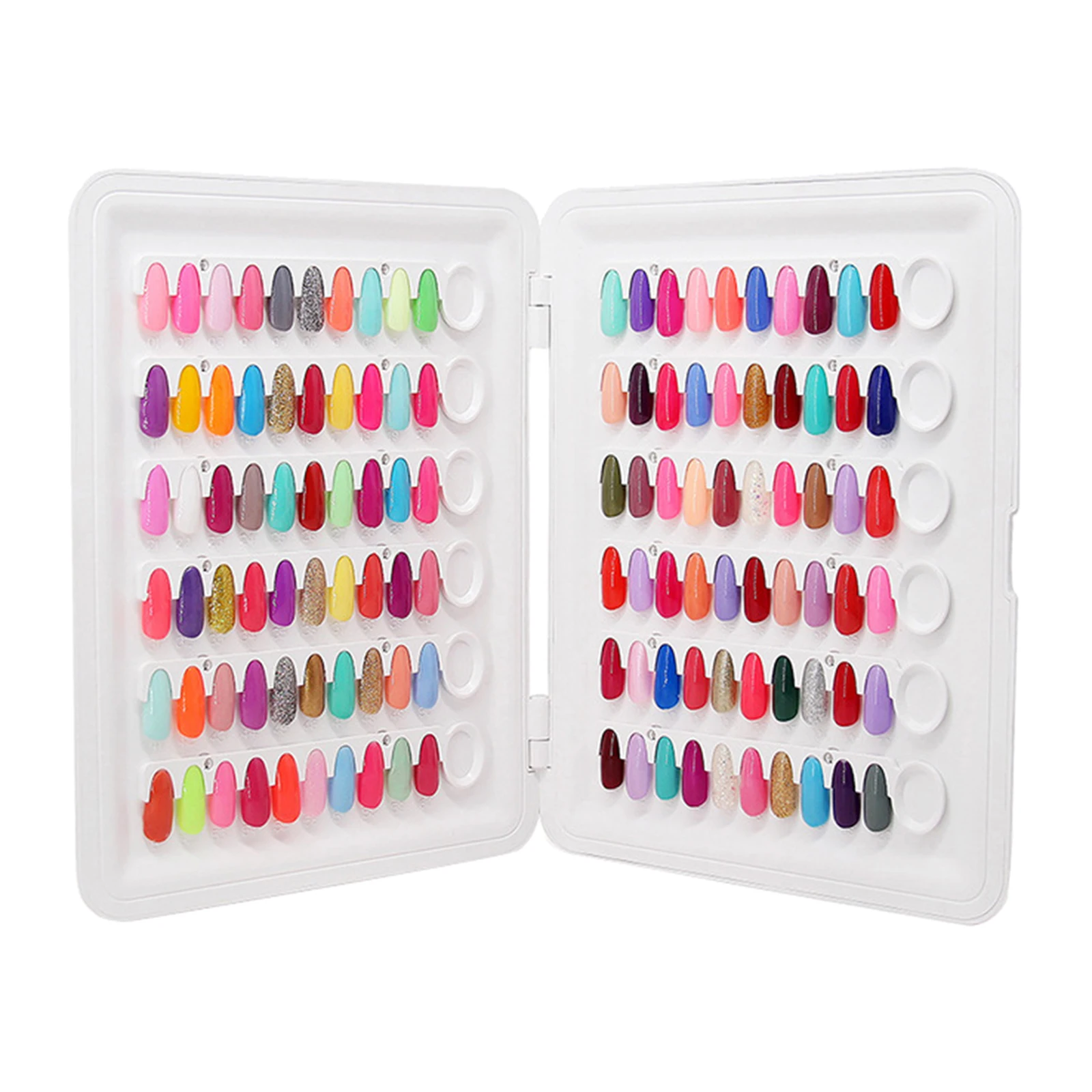 

Портативный каталог-дисплей для 120 образцов лаков для ногтей Nmkl38, элегантный, для домашнего использования, для новичков