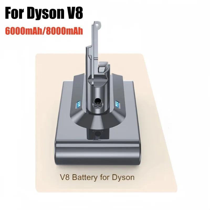 

21.6V 8000mAh for Dyson V8 Battery Absolute V8 Animal Li-ion SV10 Vacuum Cleaner Series Rechargeable Batteries SV10