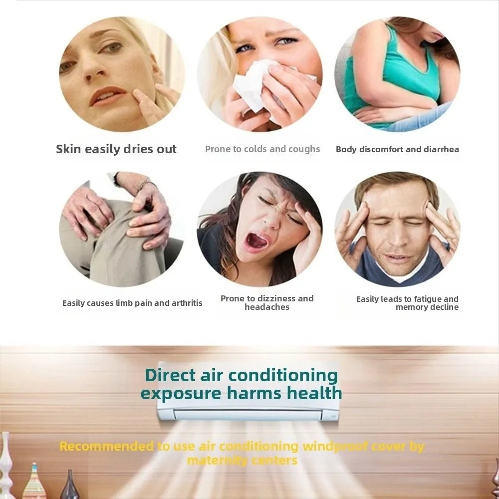 

Регулируемая лобовое стекло кондиционера, подвесная перегородка с защитой от прямого обдува, энергосберегающая бесшумная перегородка