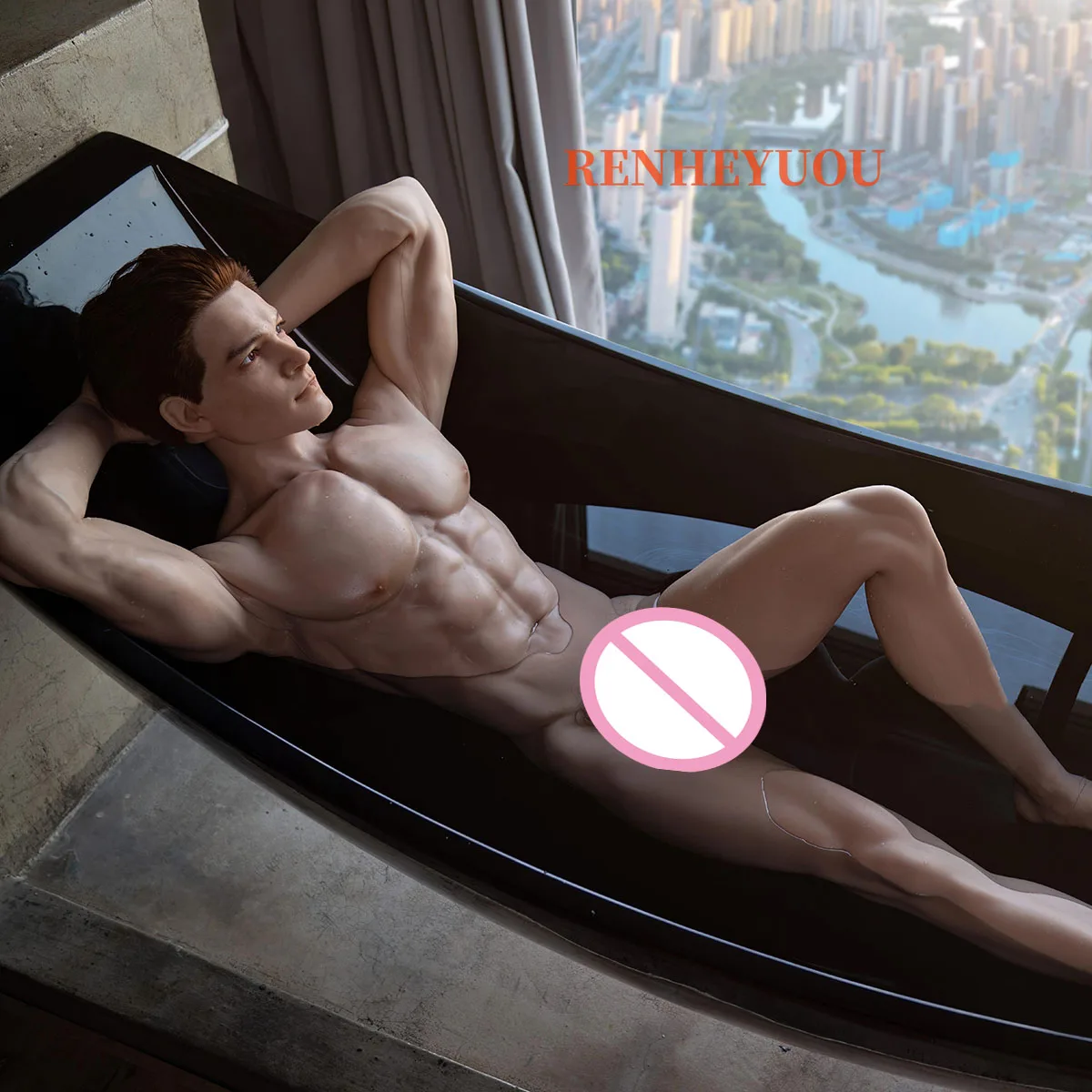 RENHEYUOU دمية جنسية دمية الذكور عضلات واقعية قوية الذكور الجسم العملاق الجذر عضلات البطن عاطفي الجنس عن طريق الفم الكبار مخزن 18 +