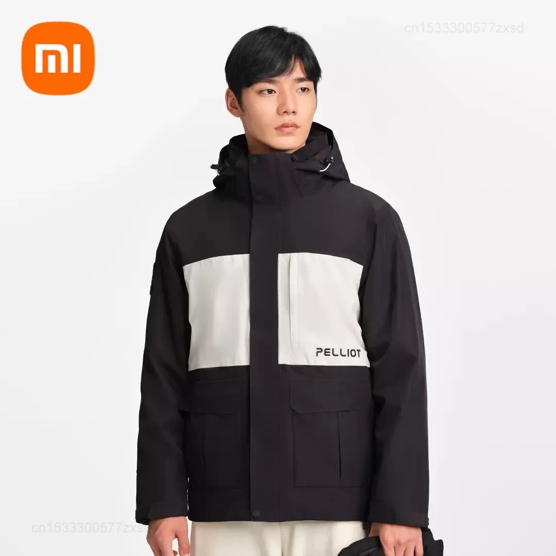 

2023 Xiaomi PELLIOT Men's Thermal Fleece Hiking Jacket Windproof Waterproof Jackets Outerwear Winter Outdoor Sports Plush Coats