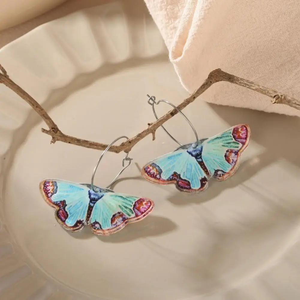 Women Moth Earrings Earrings Exquisite Lightweight Moth Earrings Realistic Shape Anti-allergy No Inflammation for Rust-free