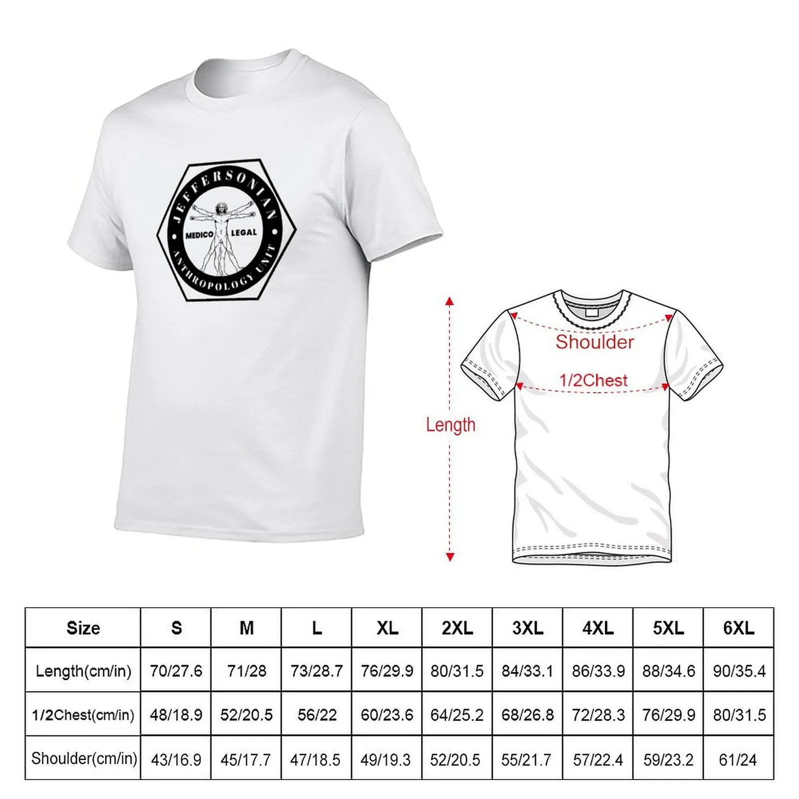 Jeffersonian Institute Anthropology Unit T-Shirt man t shirts for men cotton tshirt 100% g man t shirts for men T-shirt