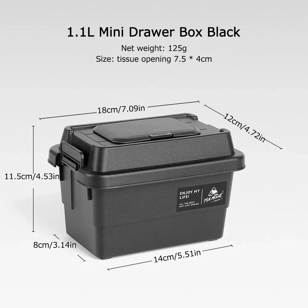 Outdoor Tissue Box Camping Desktop Storage Box Portable Picnic Seasoning Storage Box Miscellaneous Bucket Tissue Storage Box image 6
