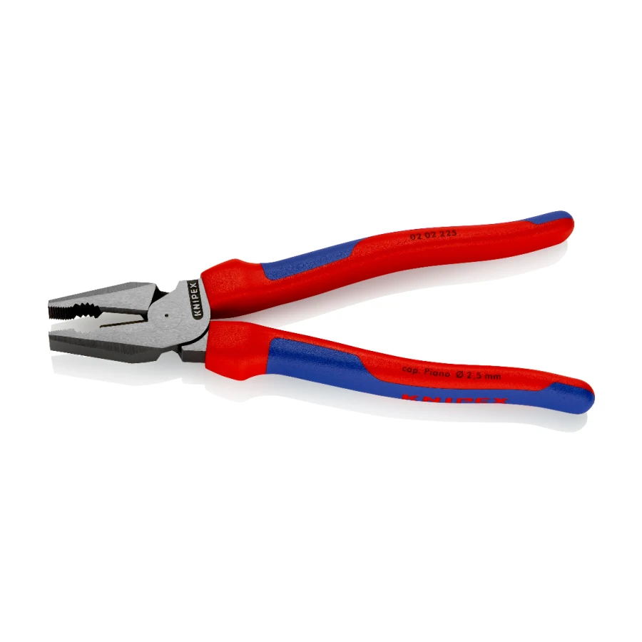 KNIPEX 0202225 Labor-saving High Leverage Combination Pliers Polished Head Easier Cutting Versatile Use Pincer Pliers