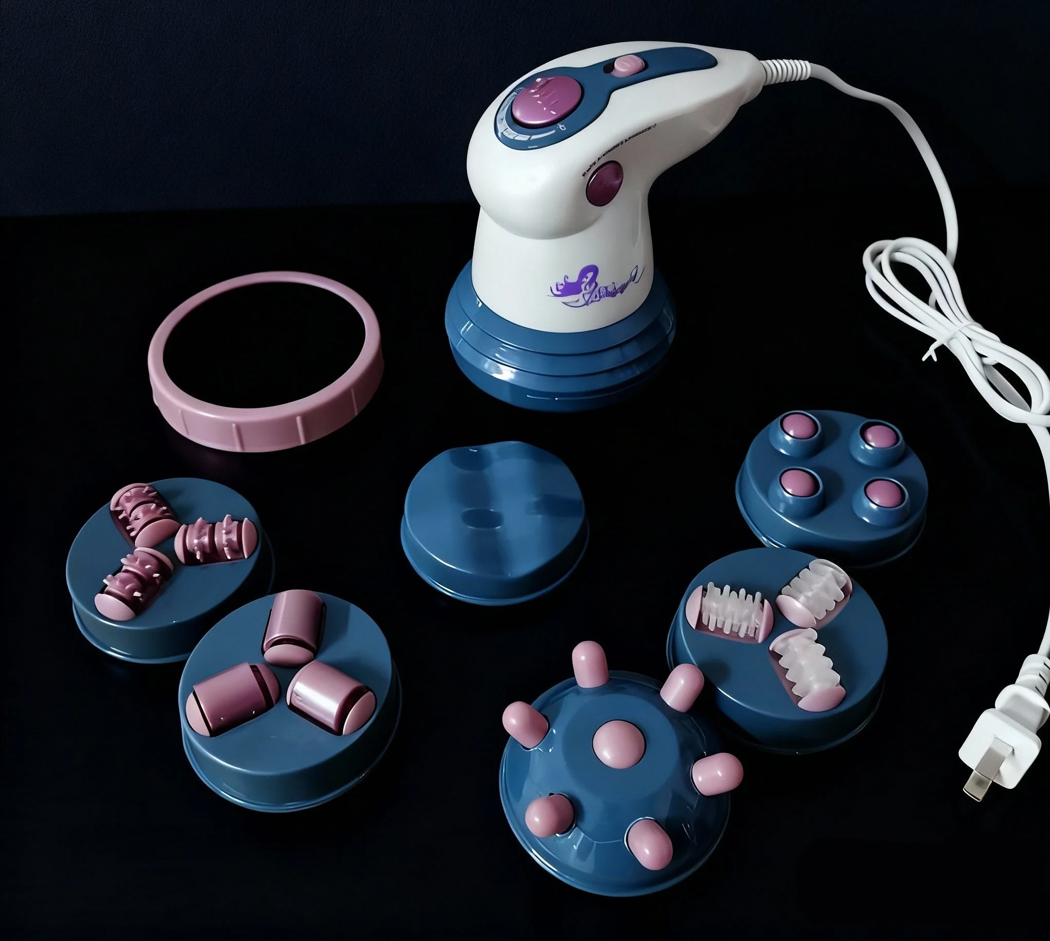Dolphin Electric Handheld Body Massager Deep Tissue Massage Heat Function Fat Pusher Fat Crusher Scraping Machine Lazy Massager