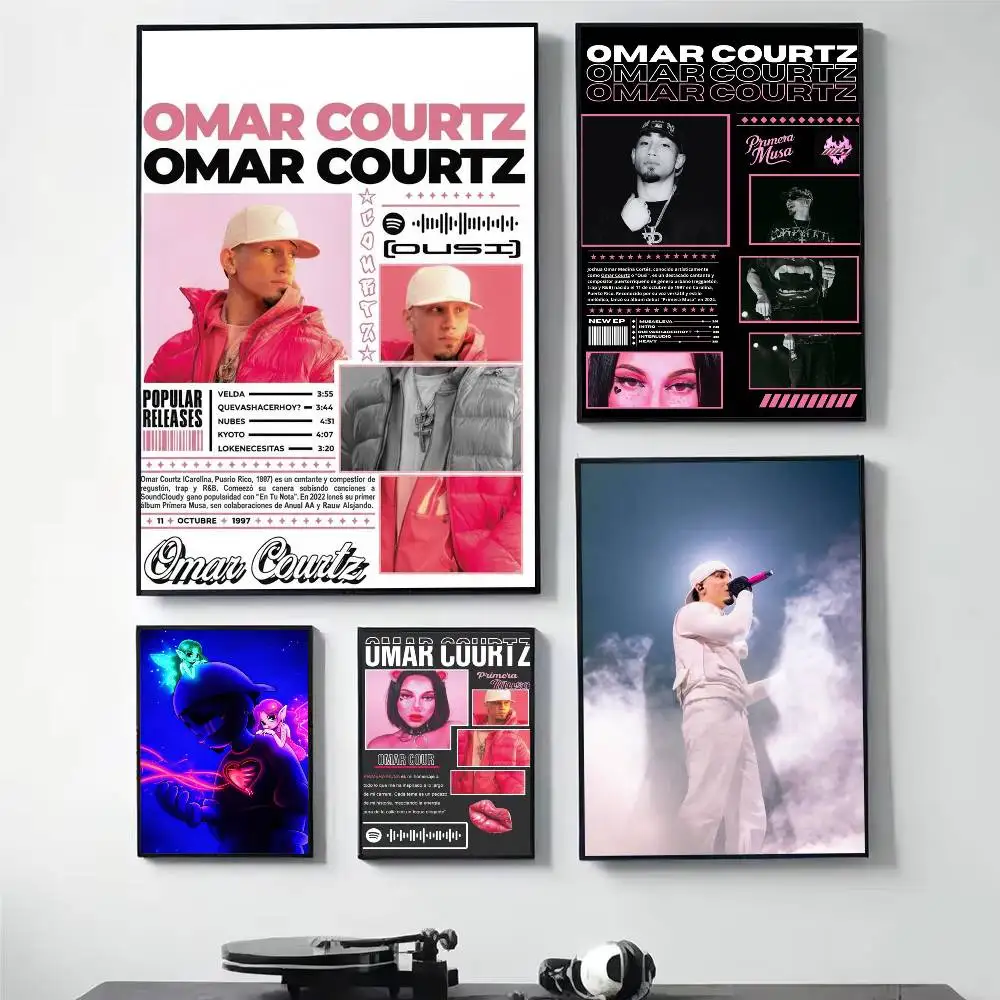 

Singer Ousi O-Omar Courtz Poster Versatile HD Waterproof Wall Art Self-Adhesive Decor for Any Space Ideal Gift