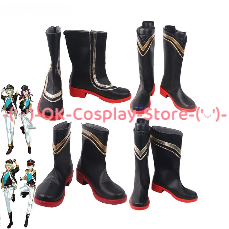 

Amagi Hiiro Ayase Mayoi Cosplay Shoes Game Ensemble Stars ALKALOID Cosplay Prop PU Shoes Halloween Carnival Boots Custom Made