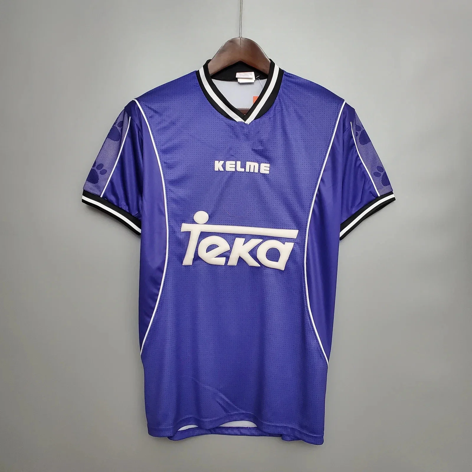 

New Real Madrid 97_98 Retro Away Jersey, Adult Training Shirts, Fitness Tops, Fan Sportswear