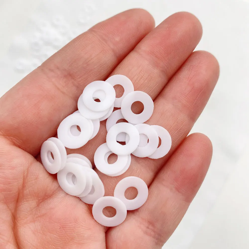 50 pieces per lot: Outdoor Knife Main Shaft Accessories PTFE Gaskets, Plastic Non - standard Custom Folding Knife Gasket Tool Pa