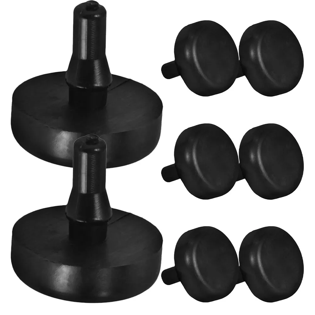 8Pcs Brake Clutch Pedal Rubber Stopper Set Brake Light Switch Activation Control Stopper Easy Install No Tools Compatible Most - view 3