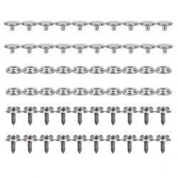 60/15Pcs 15mm Snap Fastener Stainless Canvas Capos Screw Tent Marine Boat Canvas Cover Tools Socket Buttons Canopy Accessories