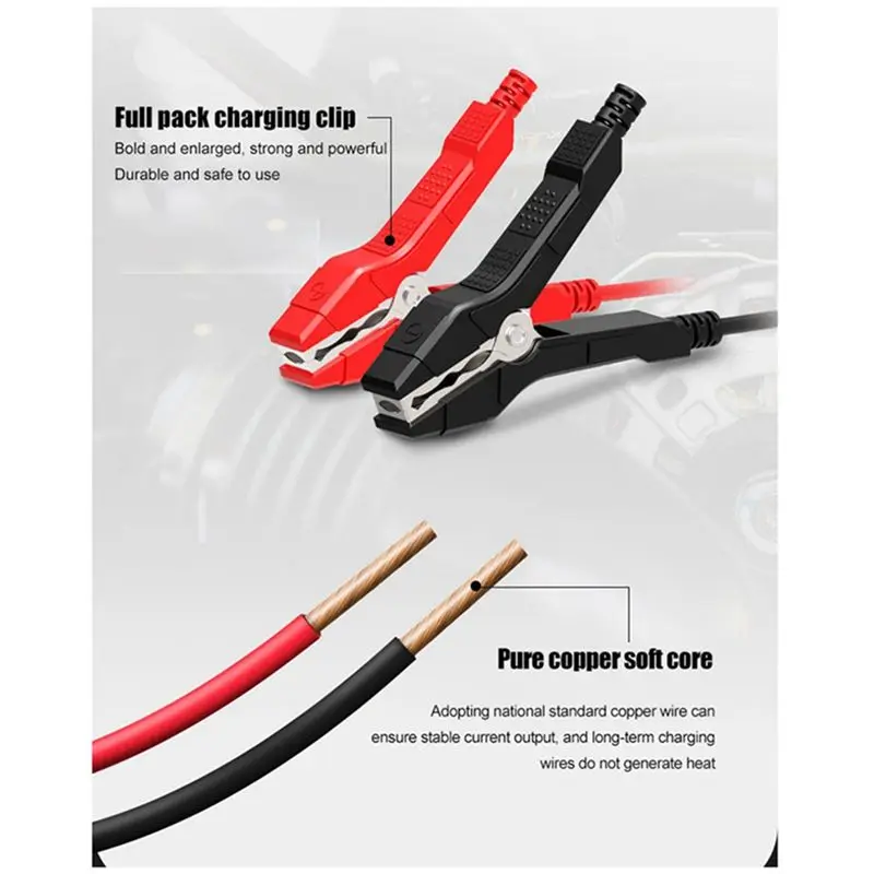 【Charger】 7-Segment 12V24V Car Battery Charger, Lead-Acid 12V24V Charger, Lcd Car Charger, Motorcycle Charger US Plug