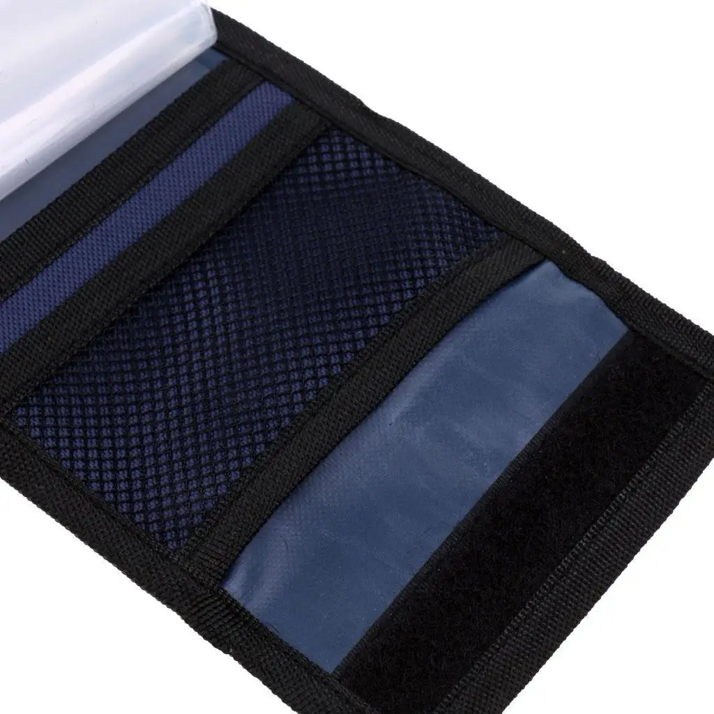 Fly Fishing Accessories Tippet Storage Case Canvas Fishing Leader Wallet Fishing Line Bag Waterproof Pockets for Travel and Camp