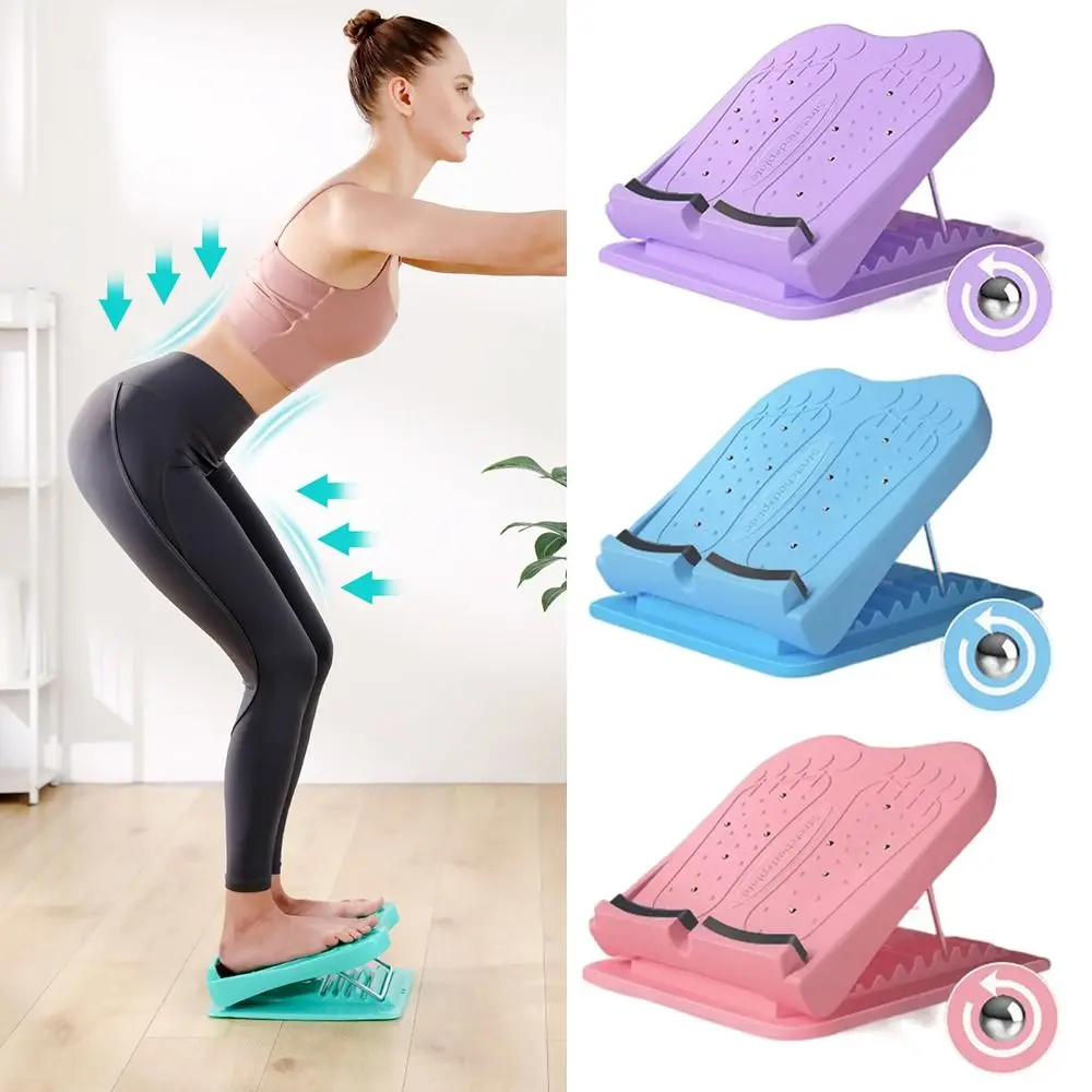 

Practical Adjustable Sports Slant Board Tight Calves Foldable Calf Stretcher Non Slip Portable Exercise Pedals Household