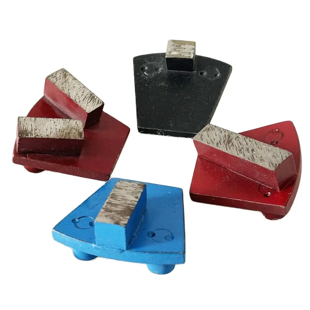 

6Pcs Concrete Floor Terrazzo Stone Diamond Double Column Grinding Block Suitable For Prepr/Master/Researchers Grinding Machine