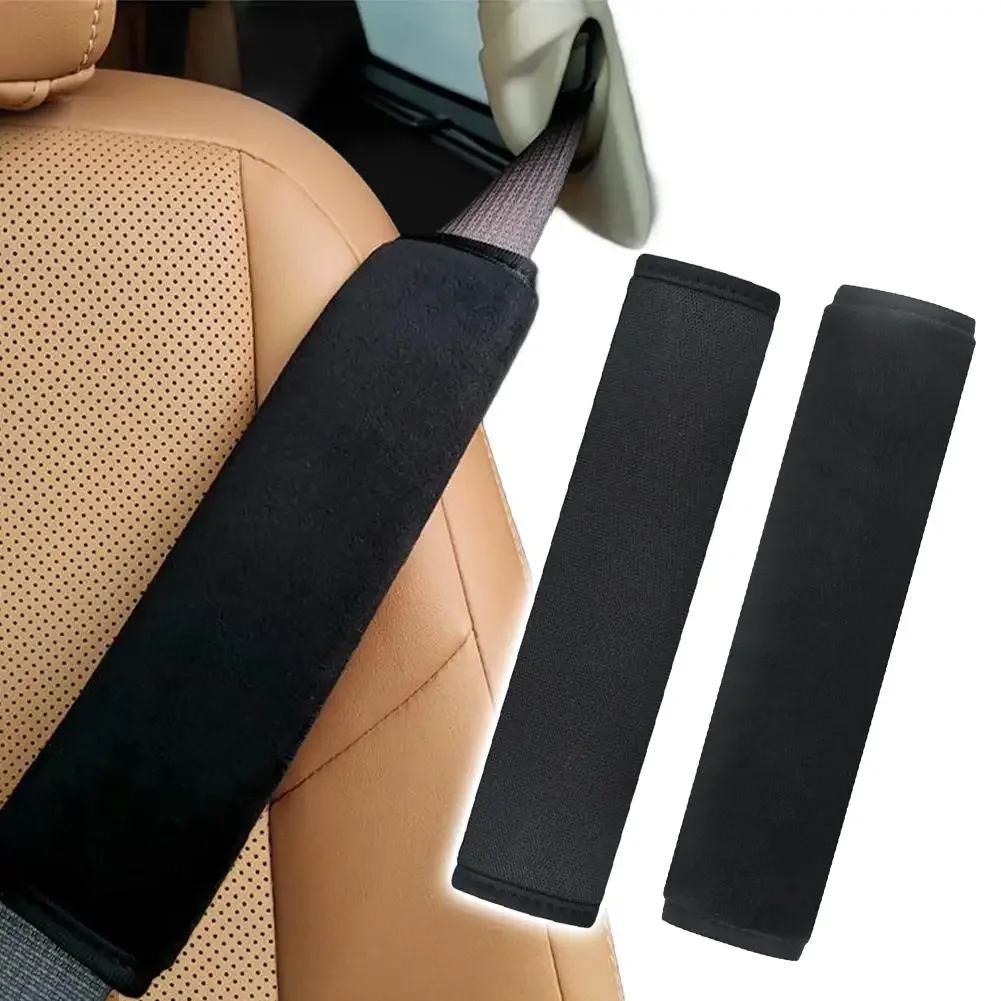 1/2/4pcs Car Seat Belt Shoulder Pad Cover Universal Comfort Protector For Adults & Kids Warm Fleece Padding For Safe Driving