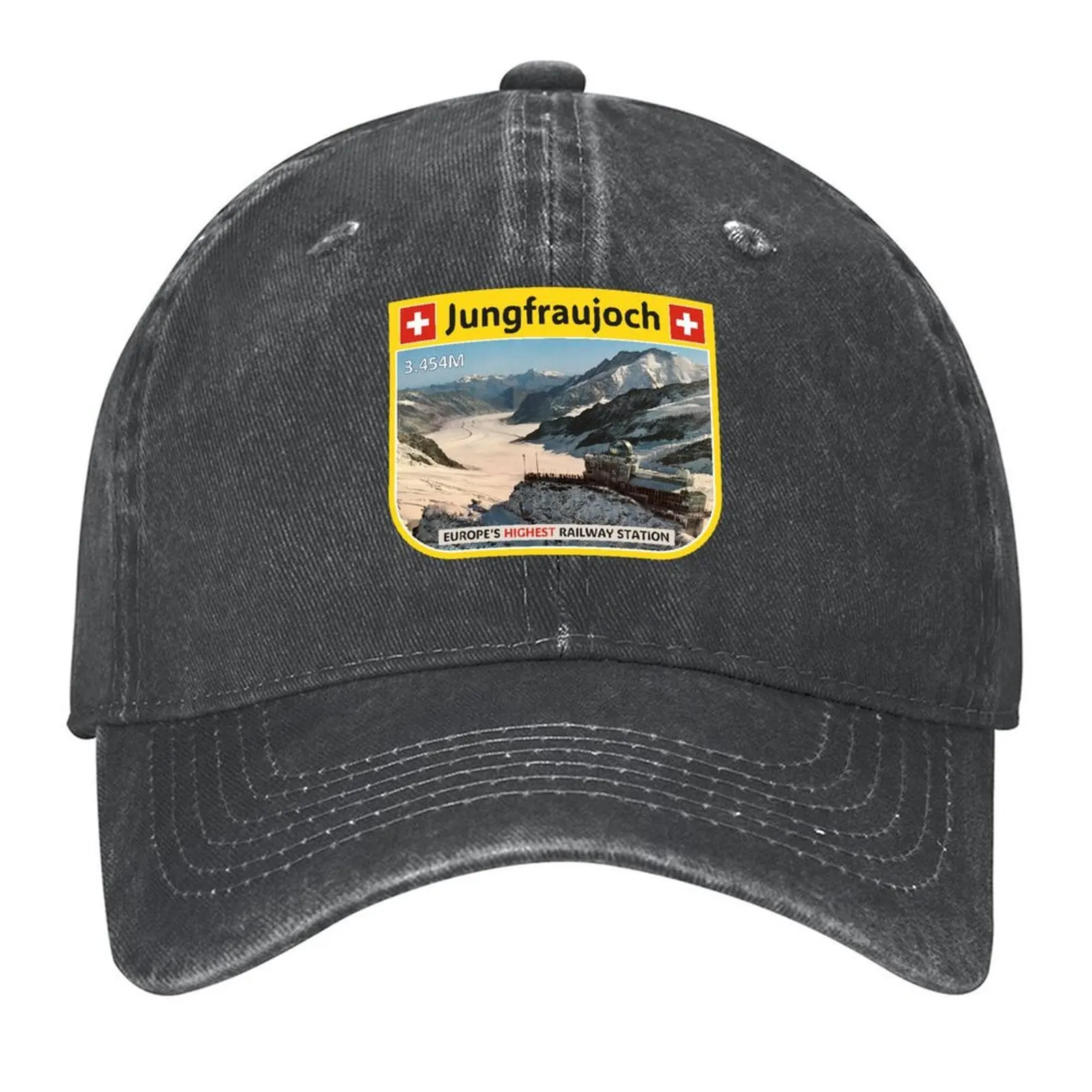 

Jungfraujoch Europe's Highest Railway station Baseball Cap Hip Hop New Hat Dropshipping Luxury Brand Women's 2025 Men's