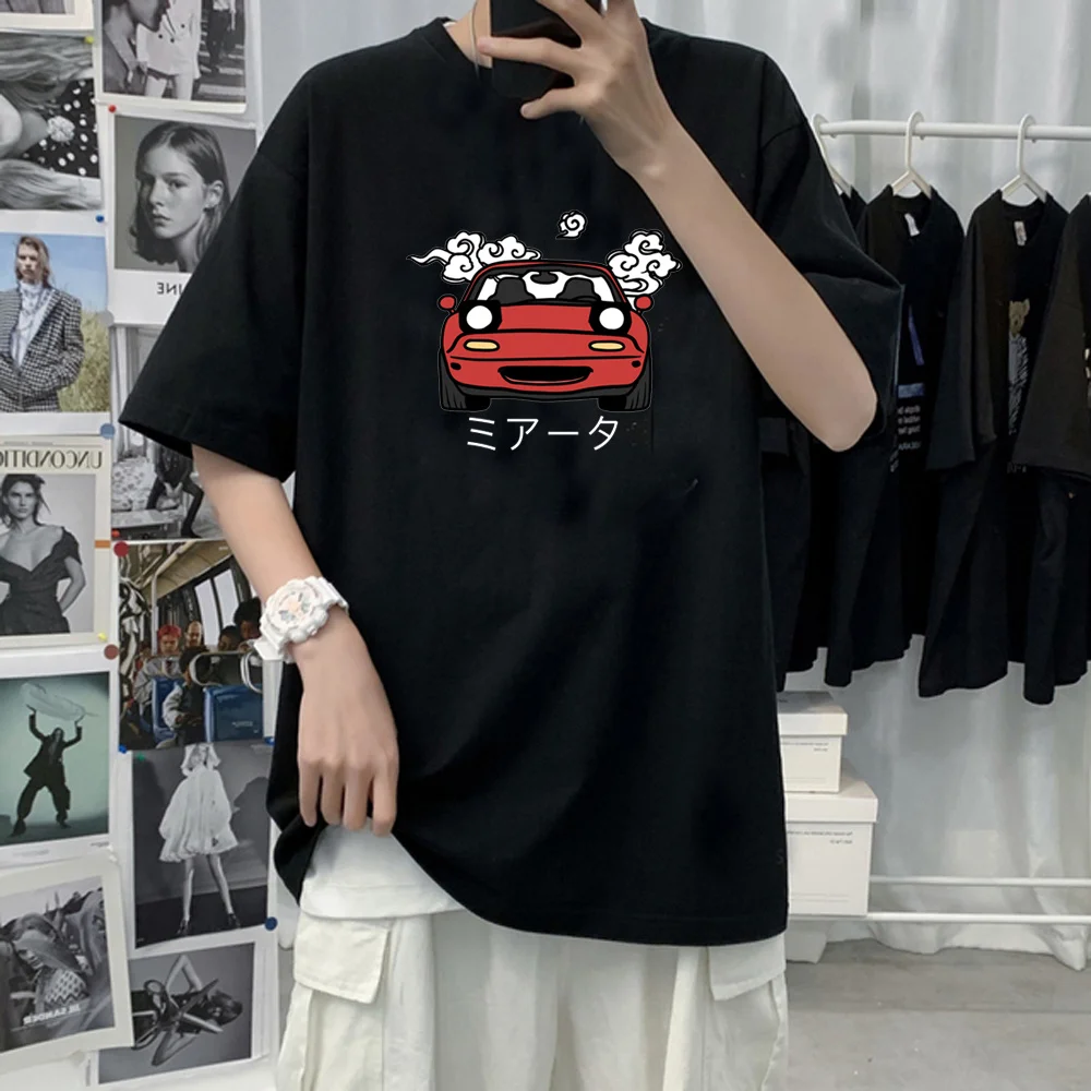 Miata t shirt women funny streetwear tshirt female streetwear 2000s manga clothing