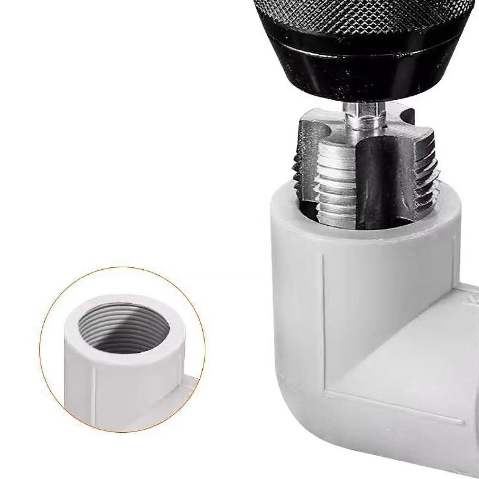 Ppr Pipe Threader for Electric Drill Internal Thread Opener, Home Use Supplies