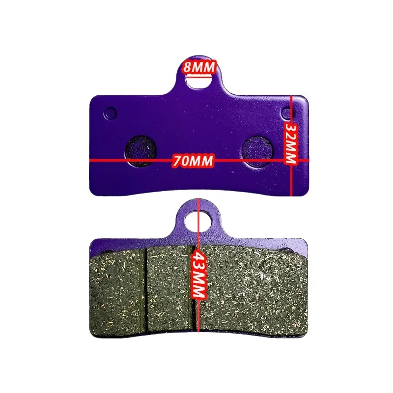 High Performance Ceramic Disc Brake Pads Compatible with QJMOTOR Flash 500 Copper Base Heat Resistant Durable Friction