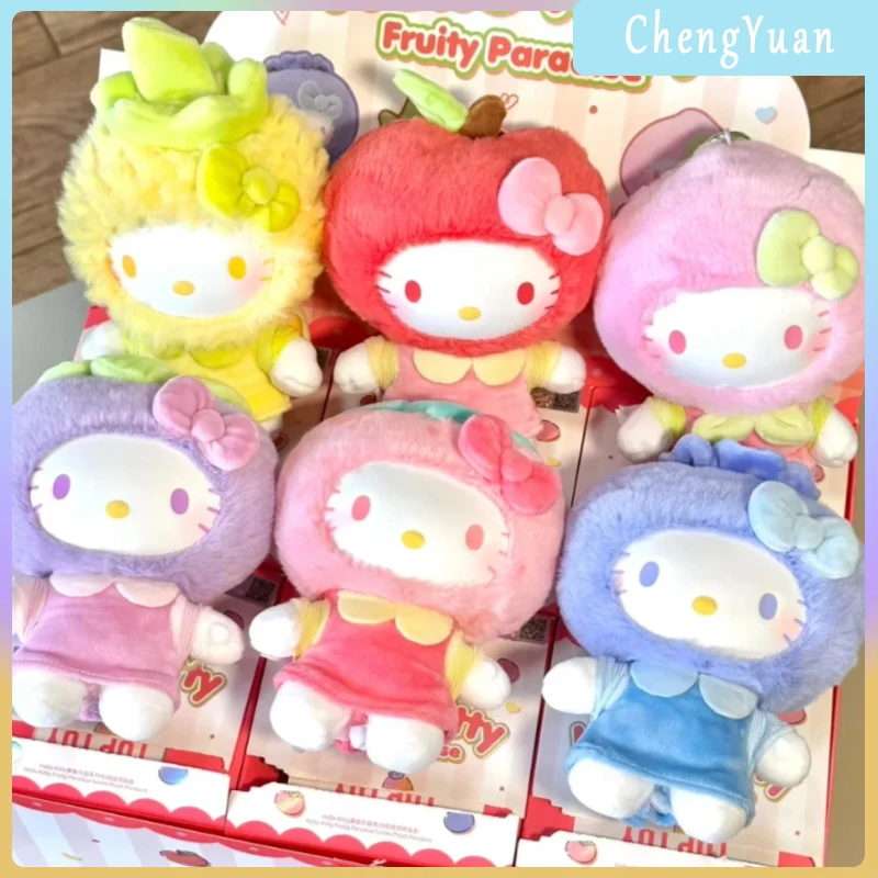 

Sanrio Hello Kitty фруктовый рай серии слепая коробка виниловая кукла милая коллекция настольный орнамент модный тренд подарок