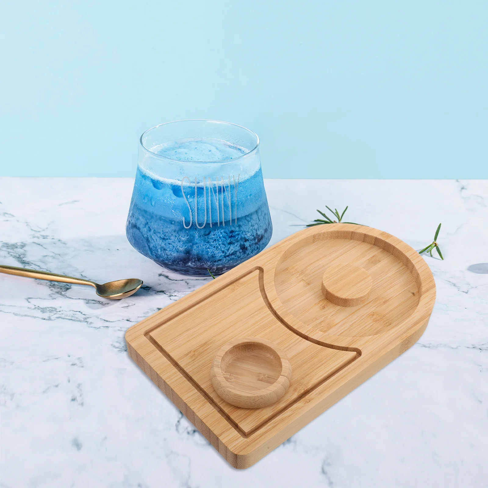 

Cocktail Tools Wood Tray Rim Salt Sugar Plate Drinks Bartender Accessory Home Variety Easy Cleaning Sturdy Design