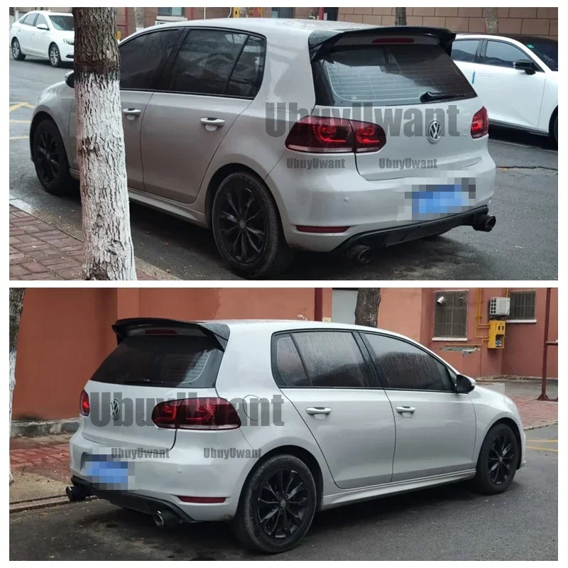 Aspec P pv400 High Quality carbon fiber Car Roof Spoiler For Volkswagen GOLF6 MK6 GTI/R 2008-2012