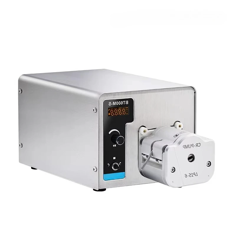 BT600M-S مضخة تمعجية ذكية من الفولاذ المقاوم للصدأ نبض منخفض 110 فولت/220 فولت لتلميع السوائل