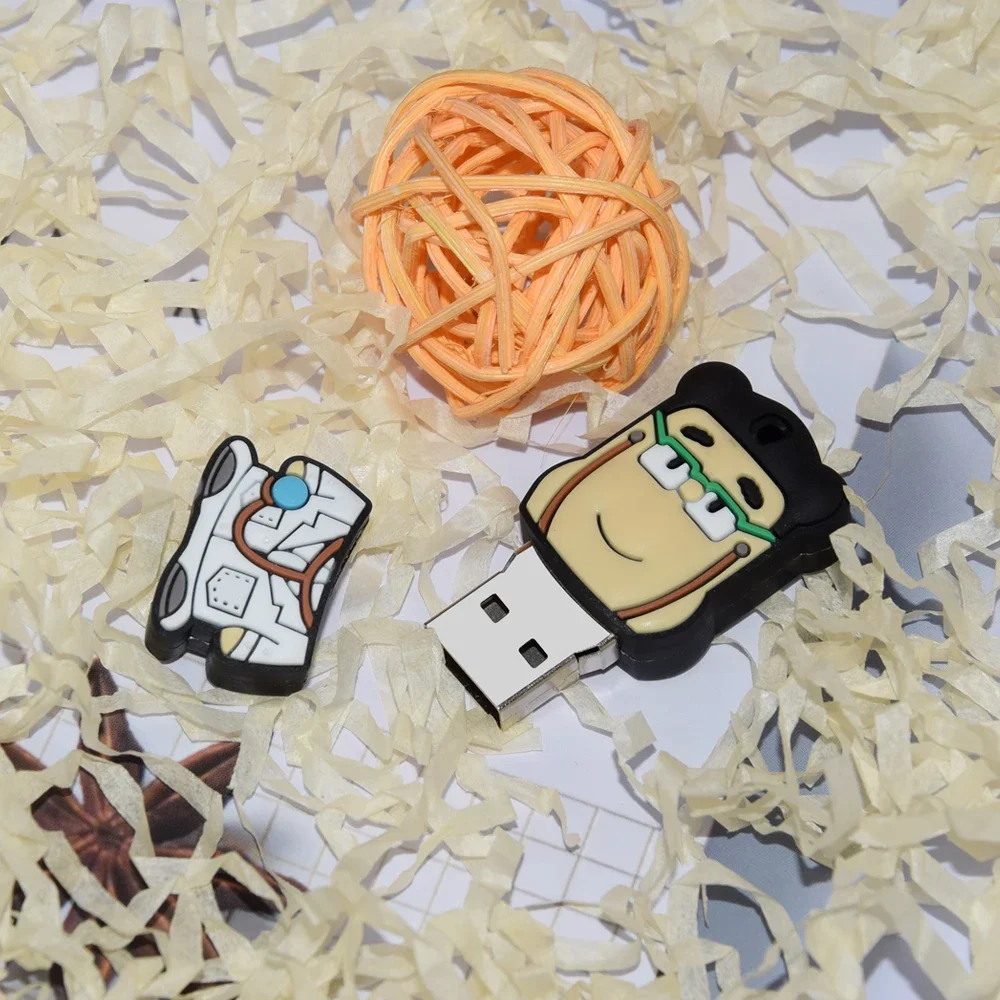 Cartoon Doctor USB Flash Drive 128G Nurse Tooth Cel USB 2.0 Pendrive 32GB 64GB USB Memory Stick Pen Drive  Memoria Disk