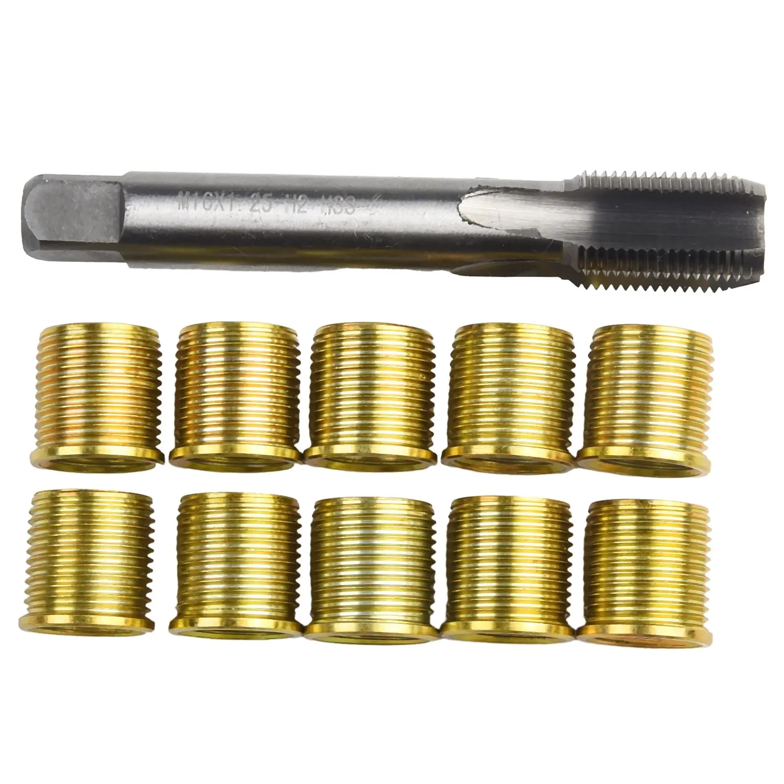 Stainless Steel Thread Repair Tools for M14X1 25 Complete Kit with M16X1 25 Tap for Engine and Generator Repairs