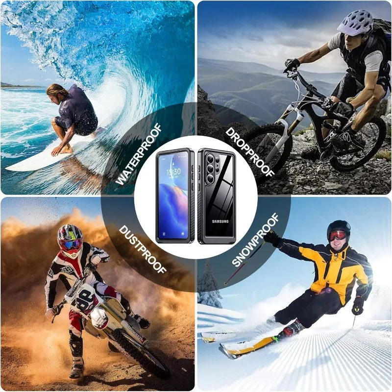 IP68 Wasserdichtes Gehäuse für Samsung S26 Ultra S25 S24 Ultra Plus A57 A37 Vollständiger Körperschutz Unterwasser-Tauchhülle – Detail 1