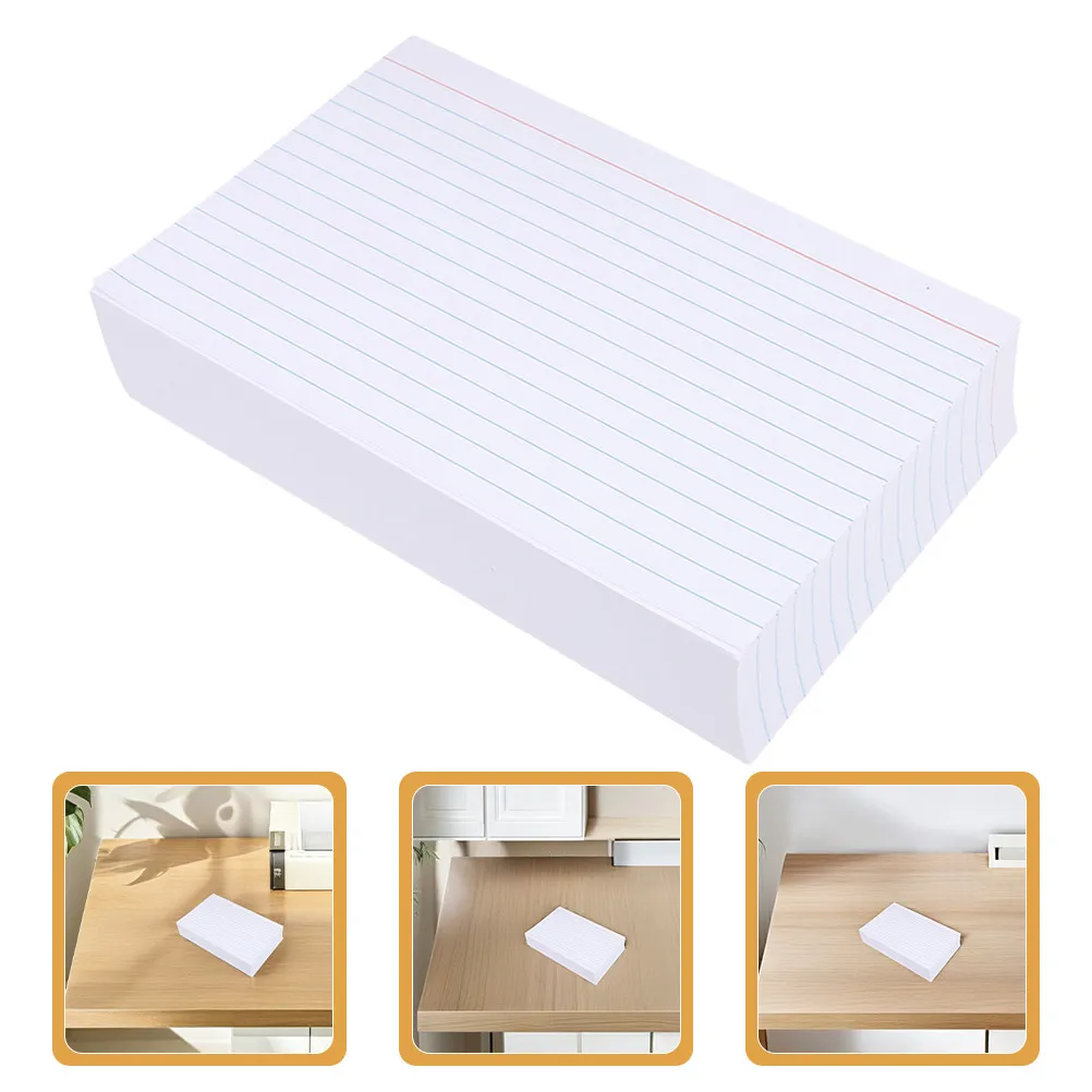 

200Pcs Lined Flashcards White Index Cards for College Students Nursing School Teachers Study Supplies Notetaking Flashcards
