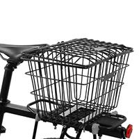 Rear Bike Basket Heavy bike Cargo Rack with Lids for Folding Bikes Bike Frame Basket Easy Installation Universal Accessories