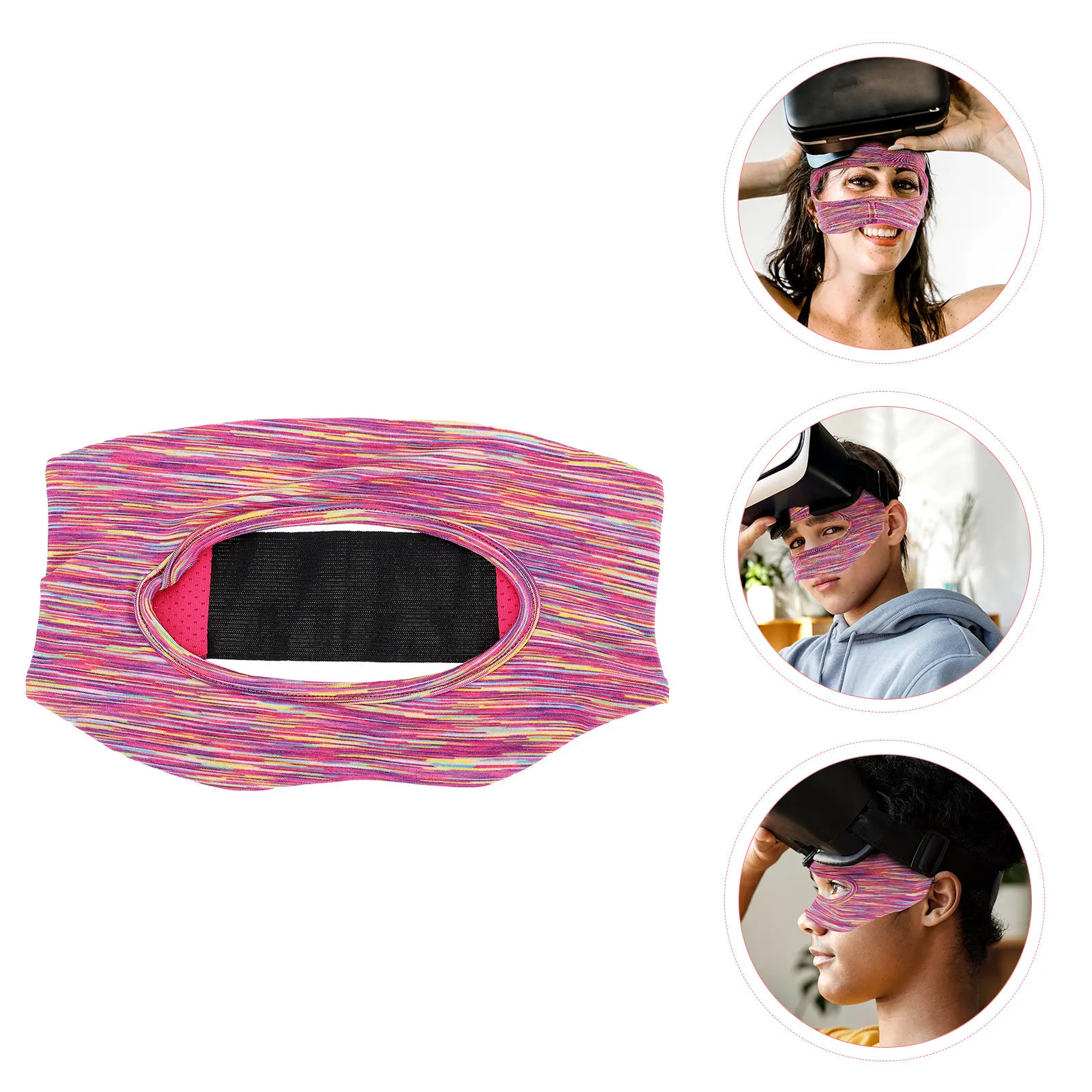 Vr Eye Mask Breathable Sweat Band Elastic Sweat Absorbent Protector for Vr Headset Gaming Quick-Drying Eye Mask Cover
