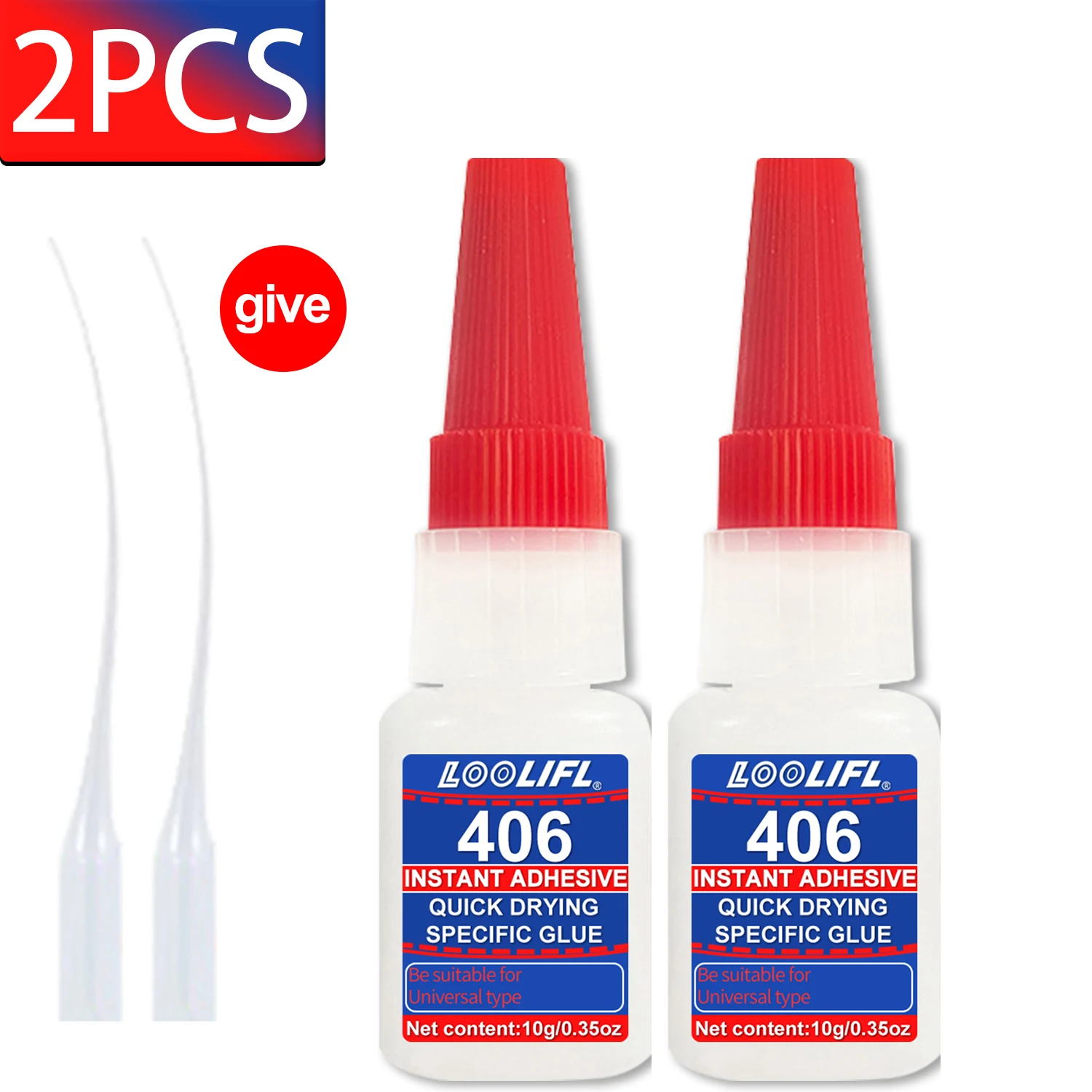 1–10 Stück 406 Superkleber für Kunststoff, professioneller Klebstoff, transparenter Cyanacrylat-Kleber, schnell trocknend, geruchlos, langanhaltende Verklebung