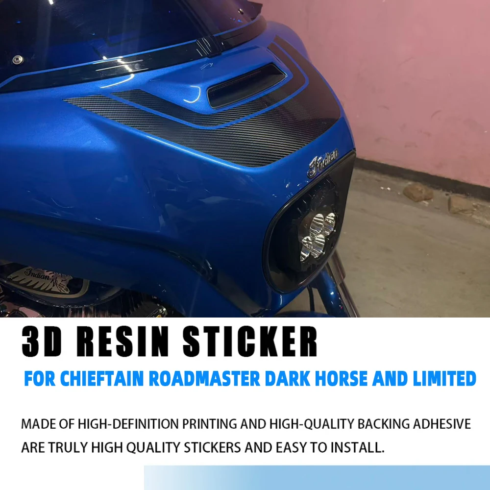 Roadmaste Front Outer Fairings Decal Sticker For Indian Chieftain Dark Horse 2019-2025 Decorative Exterior Accessories
