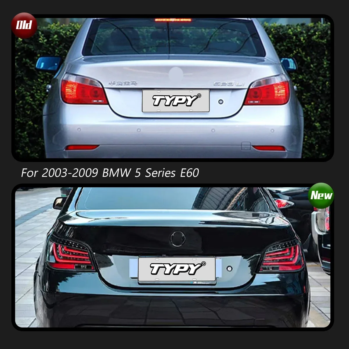 

TYPY Car For BMW 5 Series E60 Taillight 2003-2009 Upgrade Modified to New DRL Dynamic Turn Signal LED Taillight Auto Accessories