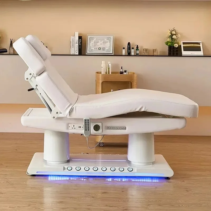 2026 Artist Hand Massage Table with Tray And Foot Rests Eyelash Extension Bed Salon Chair Massage Bed for Comfortable Treatments