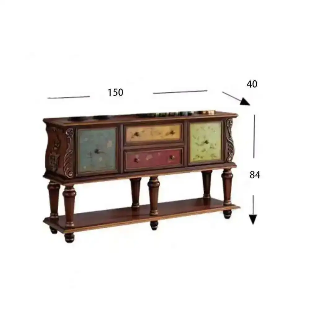 

Design Vintage Storage Classic Aesthetic Console Table Elegant Console Table Trendy Luxurytisch Wohnzimer Living Room Furniture